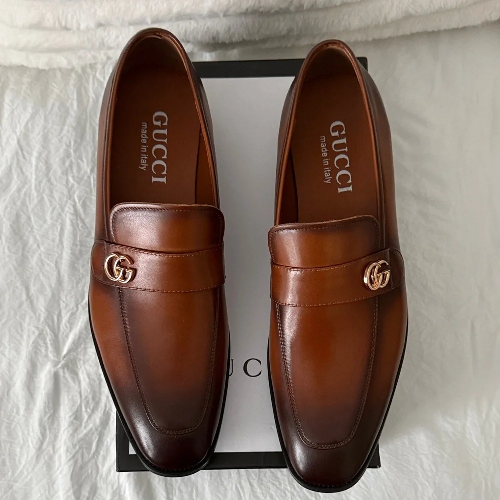 Gucci Men's Rich Brown Slip-Ons. Amazing Quality!!! Men’s size 12! - Picture 2 of 6